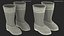 Bottes en feutre blanc avec fourrure de galoches imperméable en caoutchouc
