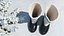 Bottes en feutre blanc avec fourrure de galoches imperméable en caoutchouc