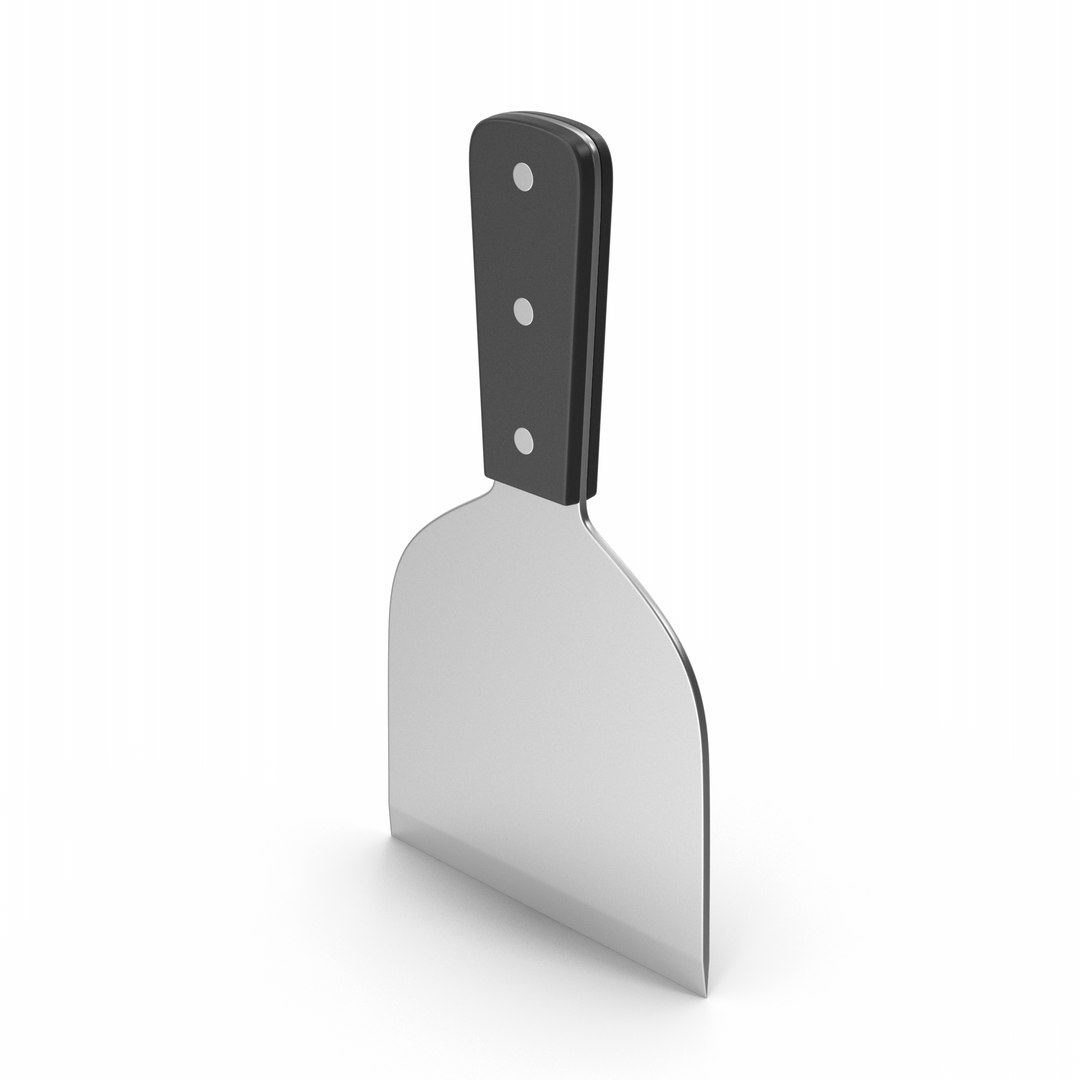 Steel Spatula Black 3D - TurboSquid 1893599