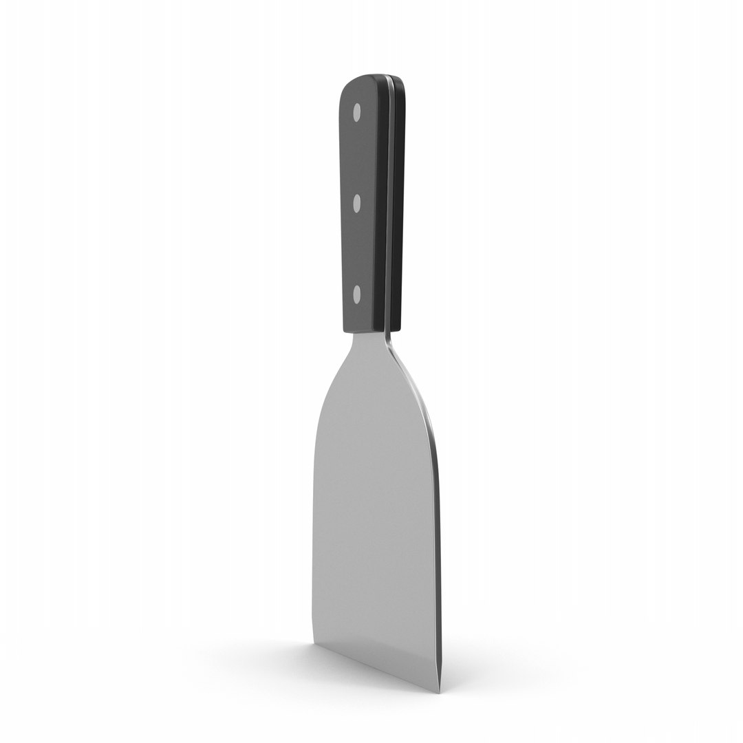 Steel Spatula Black 3D - TurboSquid 1893599