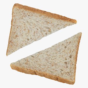 3D Bread Half Slice Collection