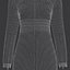 Vestido acolchado de piel mujer modelo 3d
