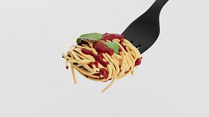 Spaghetti Fork with Sauce