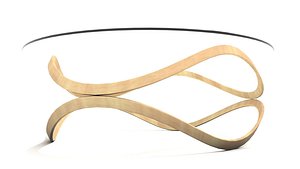Wooden Curved Rings Coffee Table