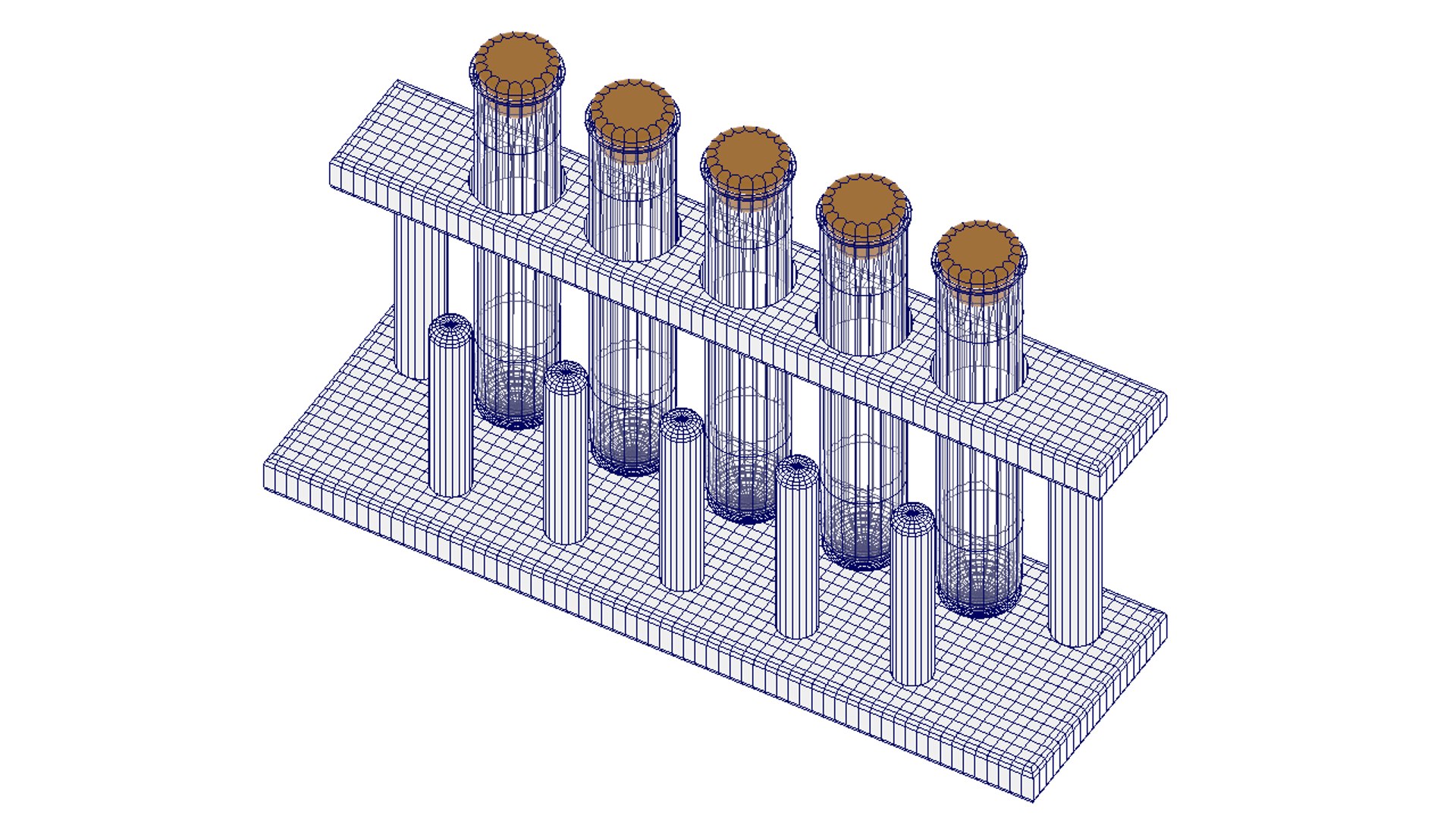 Test Tube Rack 3D Model TurboSquid 1492692