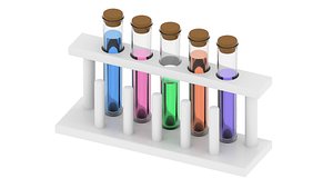 test tube rack 3D model