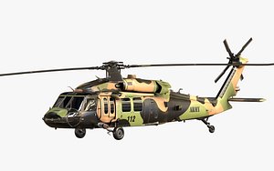 3D Sikorsky UH-60 Black Hawk US Military Utility Helicopter GameReady