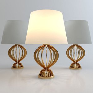 free quillen table lamp 3d model