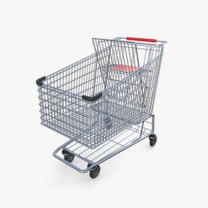 Shopping cart v8 3D model