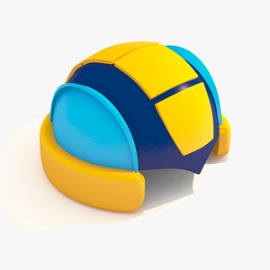 Cartoon Robot Helmet Model CRH7 3D model