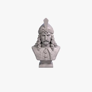 Vlad the Impaler Bust Sculpture 3D Print Model STL File Printable Bust