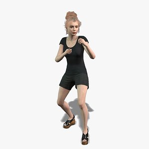 Beautiful Female Avatar for Games and Animation