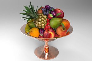 3D fruit plate model
