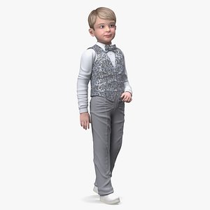 Realistic Child Boy Party Style 3D