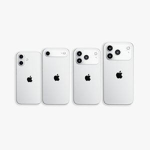 3D iPhone 17 Series 3D Models Pack for Blender with Textures 3D model model