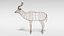 3D greater kudu antelope