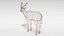 3D greater kudu antelope