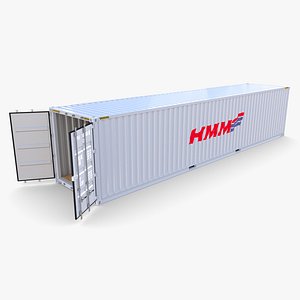 40ft Shipping Container HMM v3 3D model