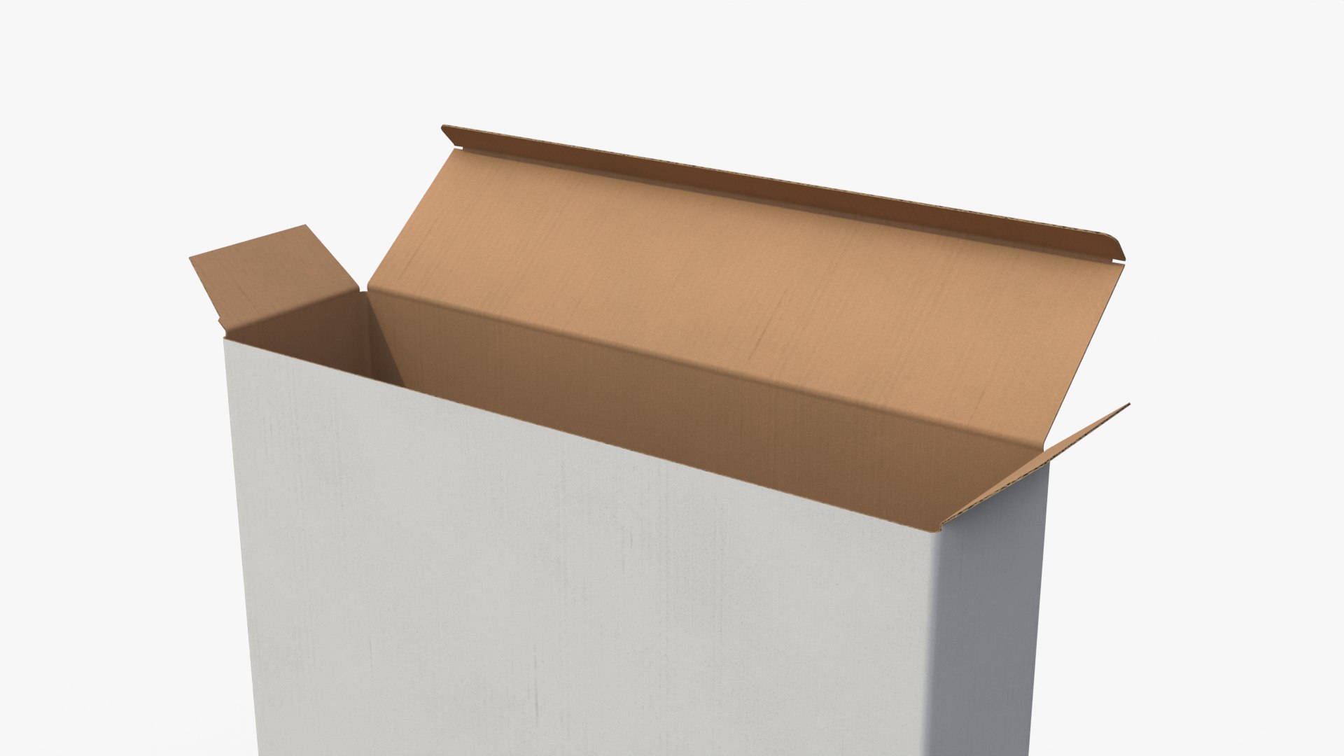 Tuck Top Box - White Tall Thin Packaging Box 3D model https://p.turbosquid.com/ts-thumb/x2/SLcrKf/VC/r_6/png/1776537024/1920x1080/fit_q87/e1d6758f941a80b60d35341bbe6e91ba6e25f85b/r_6.jpg
