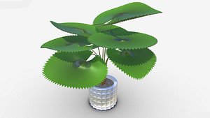 3D FanPalm tree model