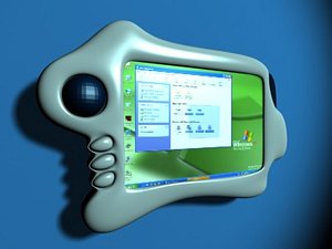 handheld tablet pc 3d obj