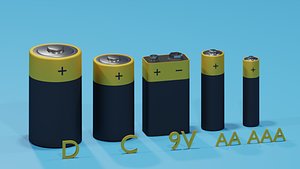 3D model Battery Collection
