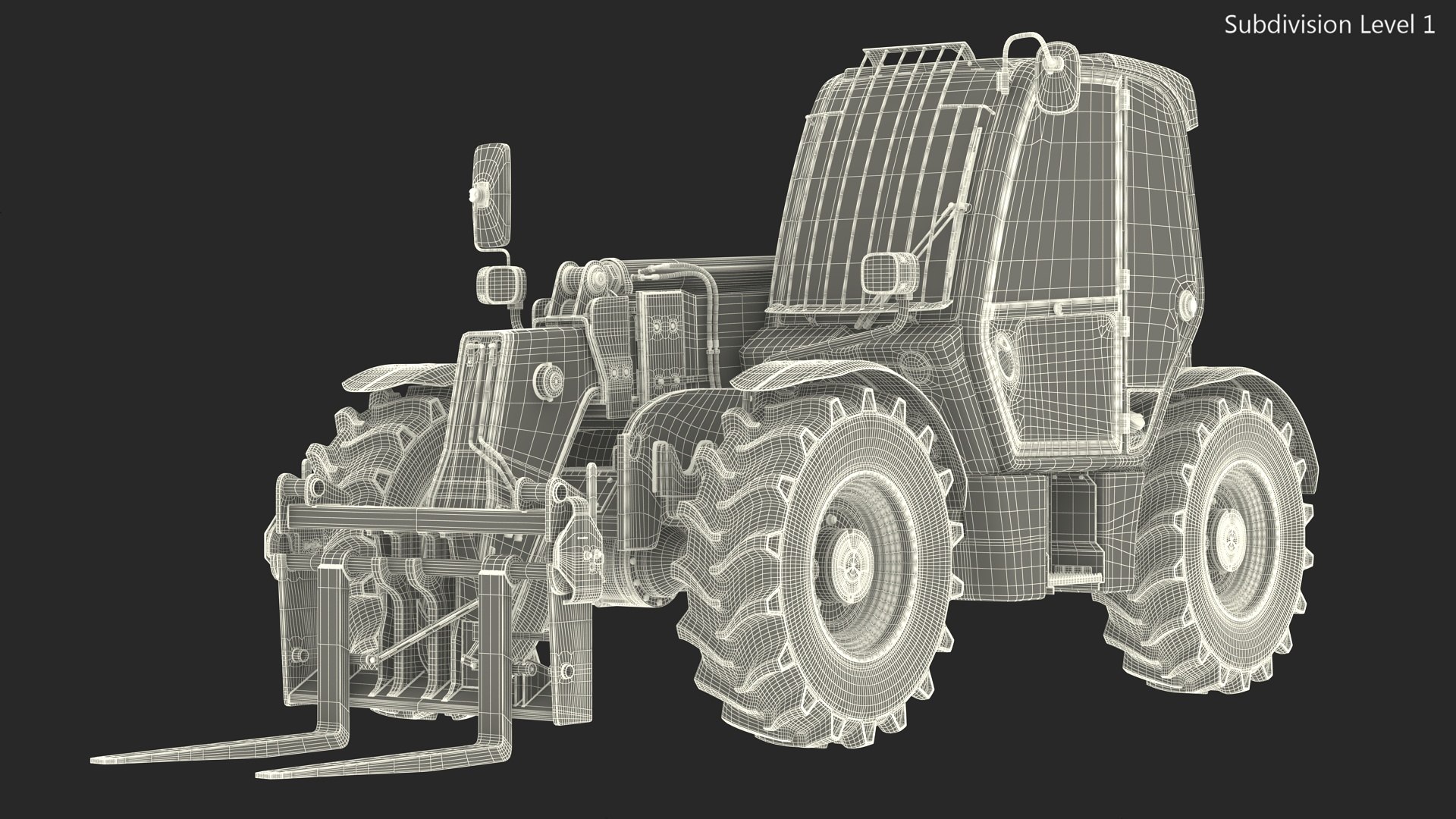 Telehandler JCB 535 Rigged 3D model - TurboSquid 2152678