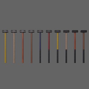 PBR Sledge Hammer 3D model