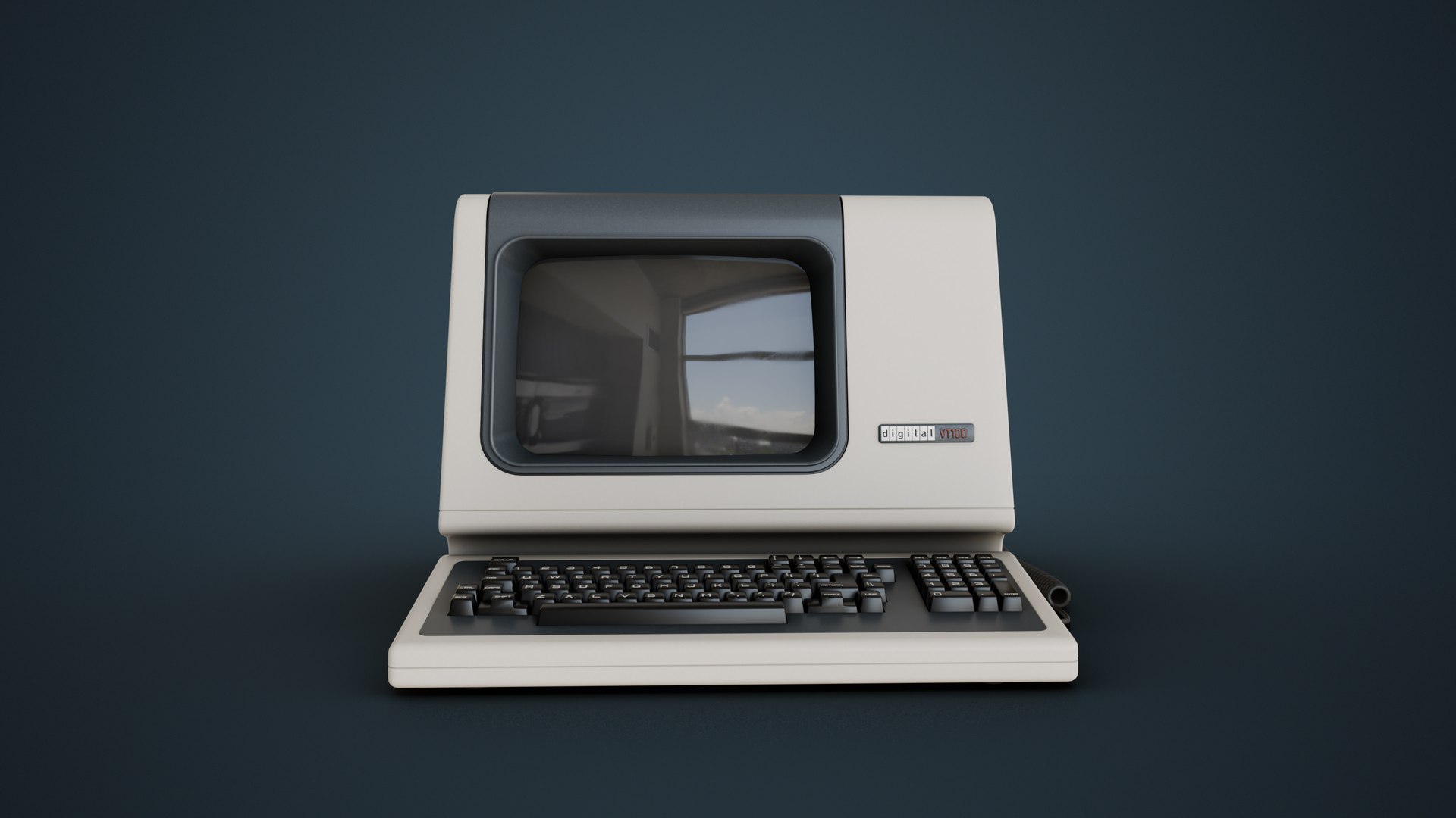 DEC VT-100 Video Terminal 3D https://p.turbosquid.com/ts-thumb/x2/nCu9th/lJ/render_0004/jpg/1756675019/1920x1080/fit_q87/b2f2643fa5af53a942f6f5d7b6cbba999ca21415/render_0004.jpg