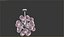 Modelo 3D de um lustre de cristal de luxo