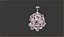 Modelo 3D de um lustre de cristal de luxo