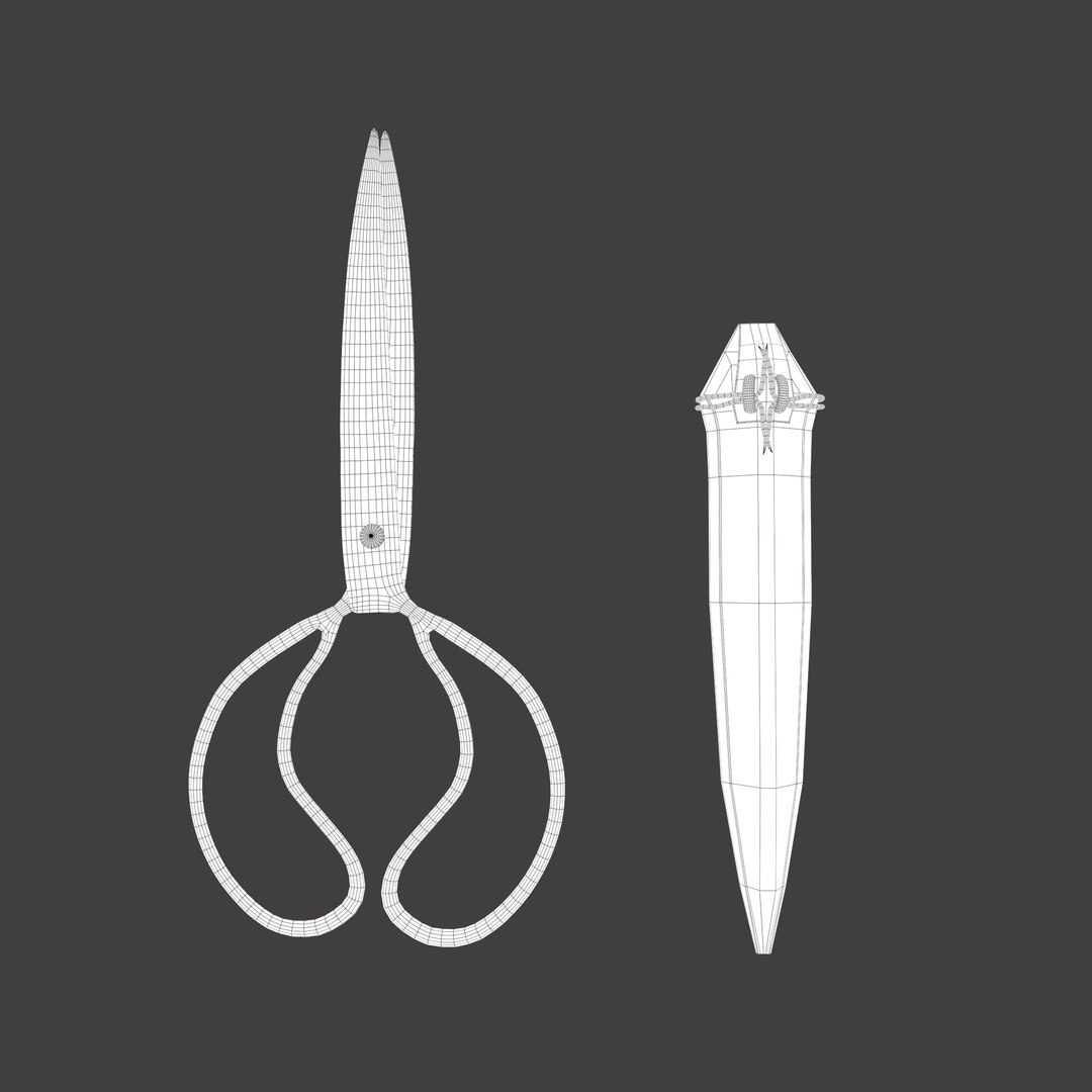 3D Hand Forged Scissor Design Two - TurboSquid 1755497