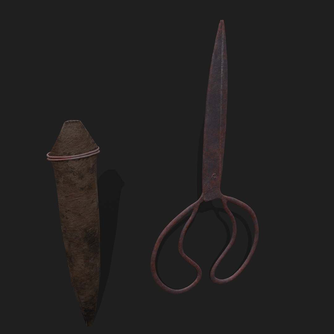 3D Hand Forged Scissor Design Two - TurboSquid 1755497