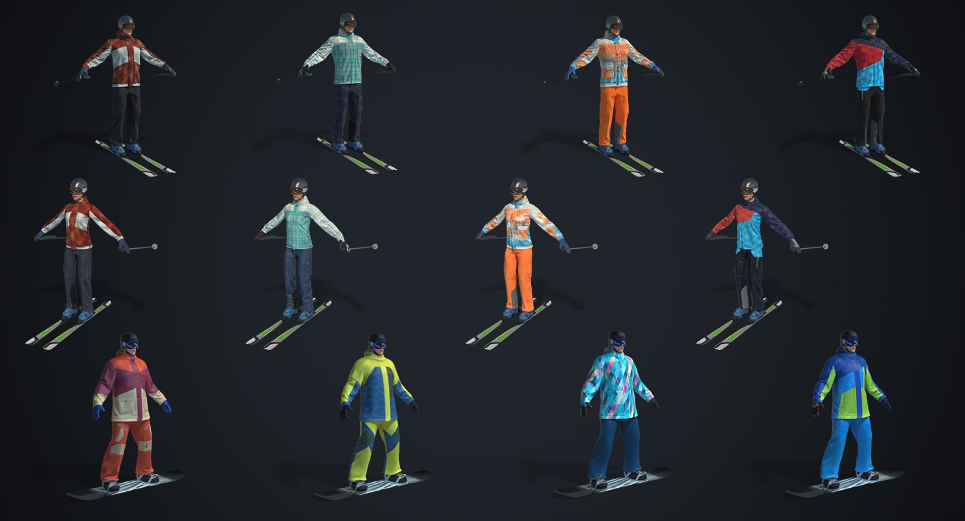3D model real-time rigged winter sports https://p.turbosquid.com/ts-thumb/x2/zjpwhP/OTctjg6K/skiers_pbr_rigged_collection_02/png/1513866114/1920x1080/fit_q87/0387919c754ae3f8290572c157edce8e5a500ef2/skiers_pbr_rigged_collection_02.jpg