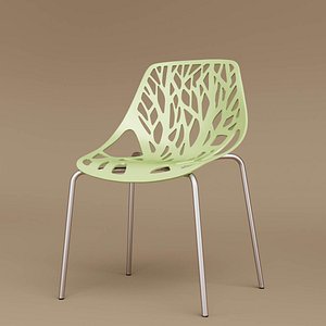 3D model baxton birch dining chair