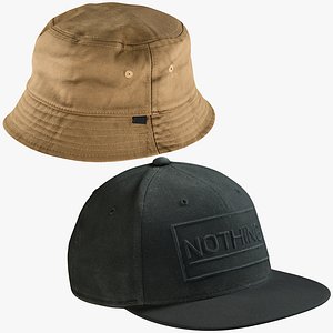 3D model realistic hats 9 cap