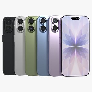 3D Apple iPhone 17 All Color model