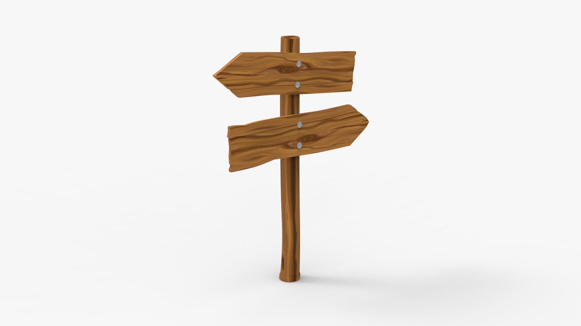 3D Wooden Arrow Sign Model - TurboSquid 1614119