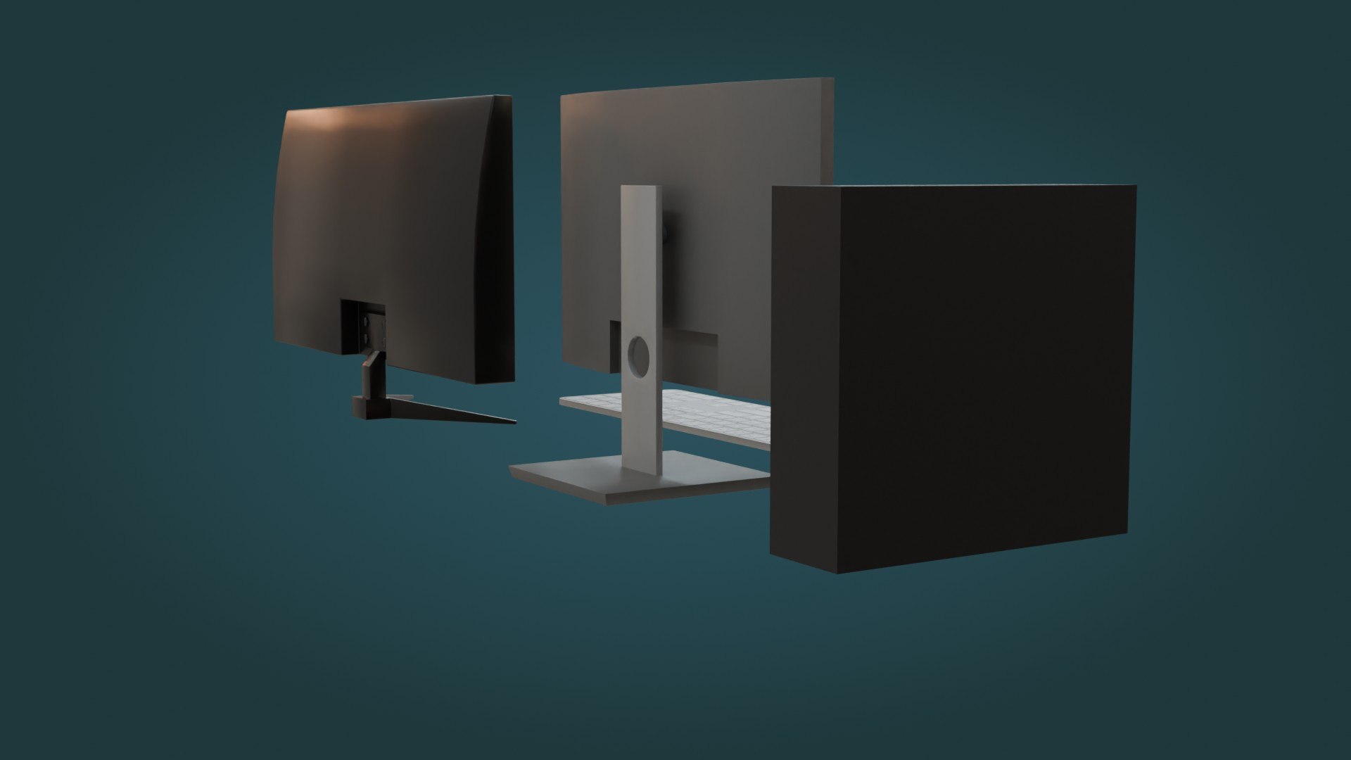 3D Computer - Low Poly - Game Ready - PBR Model - TurboSquid 2168008