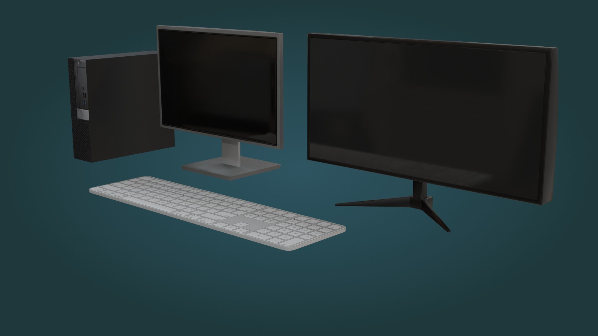3D Computer - Low Poly - Game Ready - PBR Model - TurboSquid 2168008