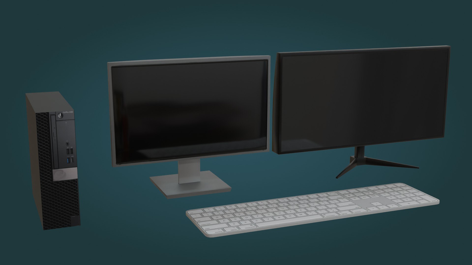 3D Computer - Low Poly - Game Ready - PBR Model - TurboSquid 2168008