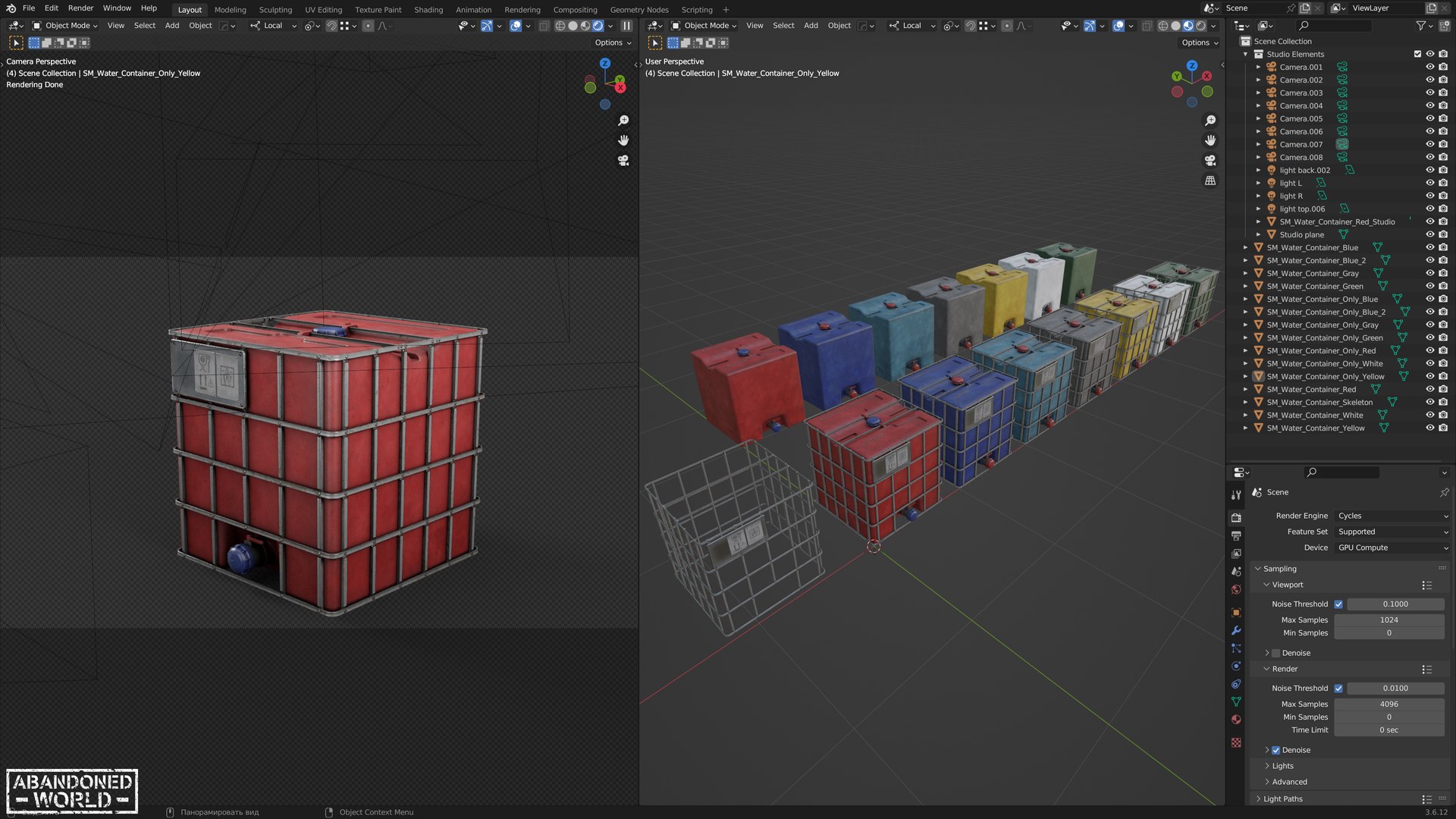 Water IBC Container 3D Model - TurboSquid 2239685