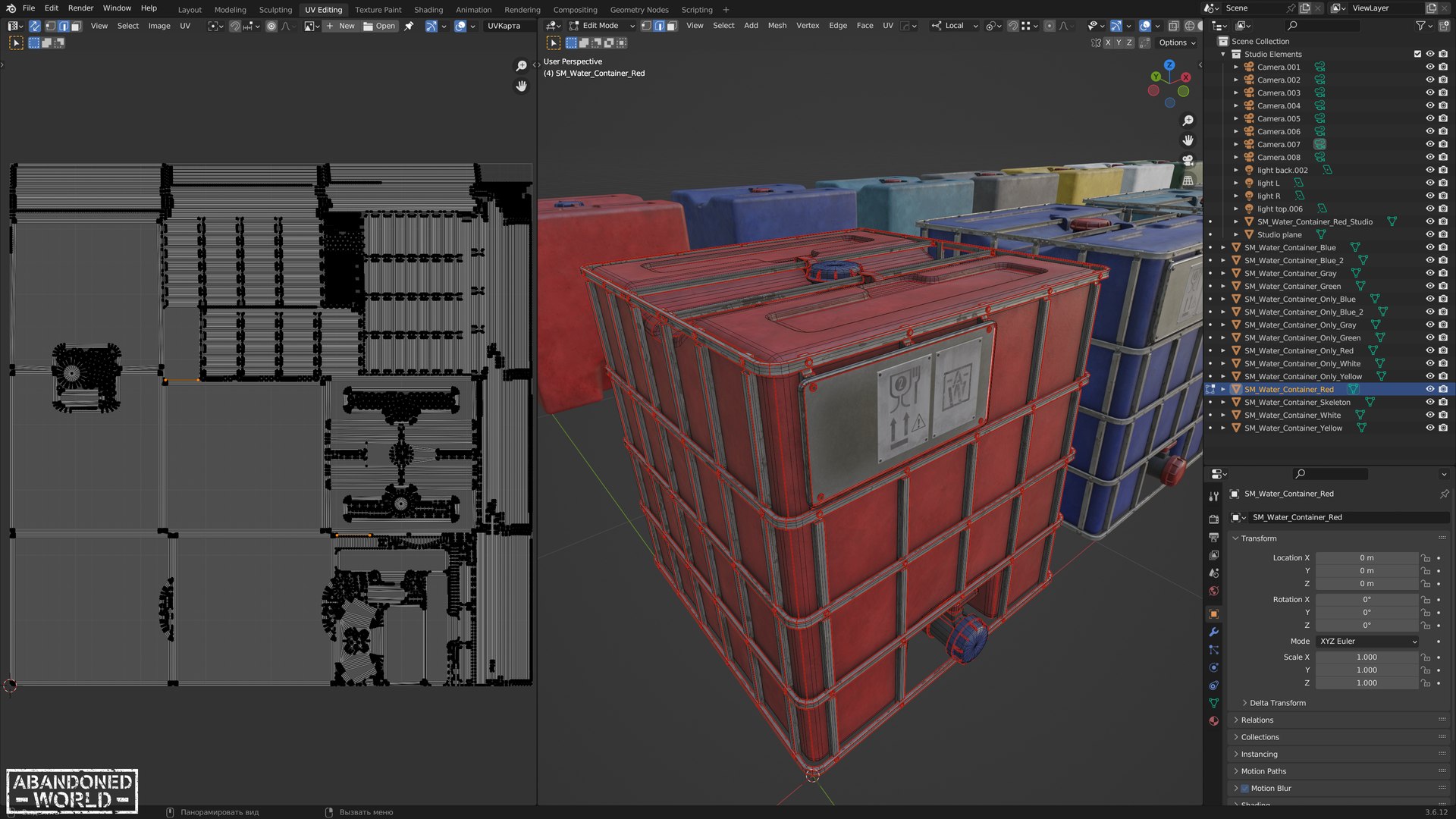 Water IBC Container 3D Model - TurboSquid 2239685
