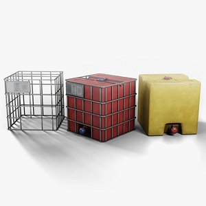 Water IBC Container 3D model