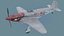 飛行機ヤク3PBR低ポリ