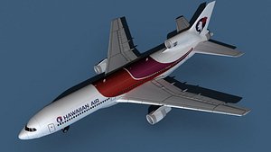 Lockheed L-1011-50 Hawaiian Air 3D