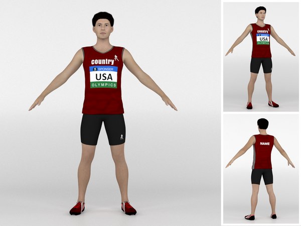 3D Athlete Runner 06