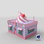 Low Poly Cartoon Candy Shop