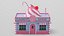 Low Poly Cartoon Candy Shop