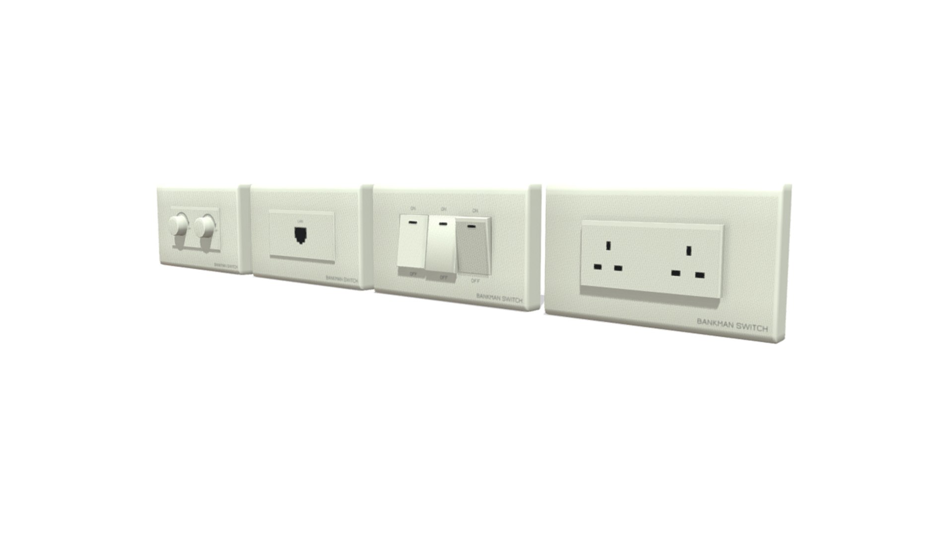 Plug Socket Realistic 3D Model - TurboSquid 1700093